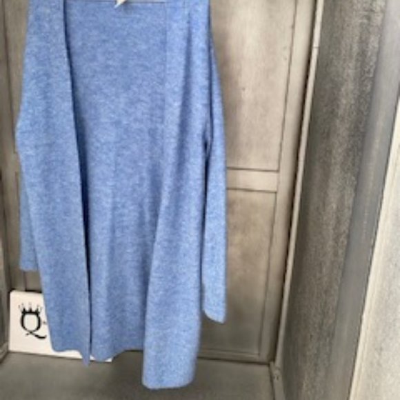 Pale Blue Long Cardigan - Picture 2 of 5